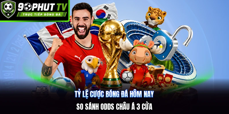 Tỷ Lệ Cược Bóng Đá Hôm Nay | So Sánh Odds Châu Á 3 Cửa